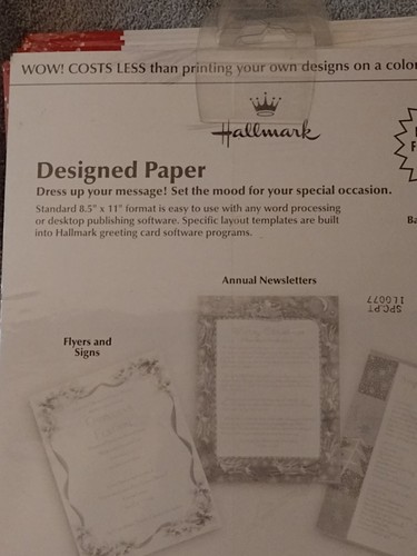 Premium Snowman Print Copy Paper 30 Count Invitation Memos, Quantity Of Seven. - Picture 3 of 7
