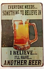 8x12 Tin Sign Metal Poster Wall Funny Beer Bar Quote Man Cave Cool Plaque New