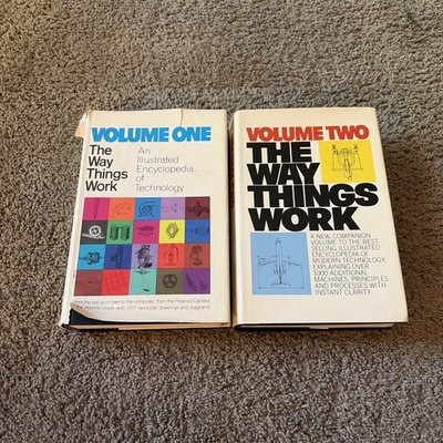 THE WAY THINGS WORK Illus Encyclopedia of Technology HCDJ Vols 1 & 2 Vintage
