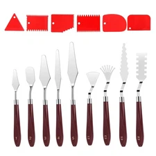 Artist Palette Knife Kit 15pcs Multi-Shape Stainless Steel Non-Stick Easy Clean