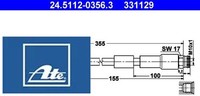 ATE 24.5112-0356.3 Bremsschlauch Vorderachse Vorne