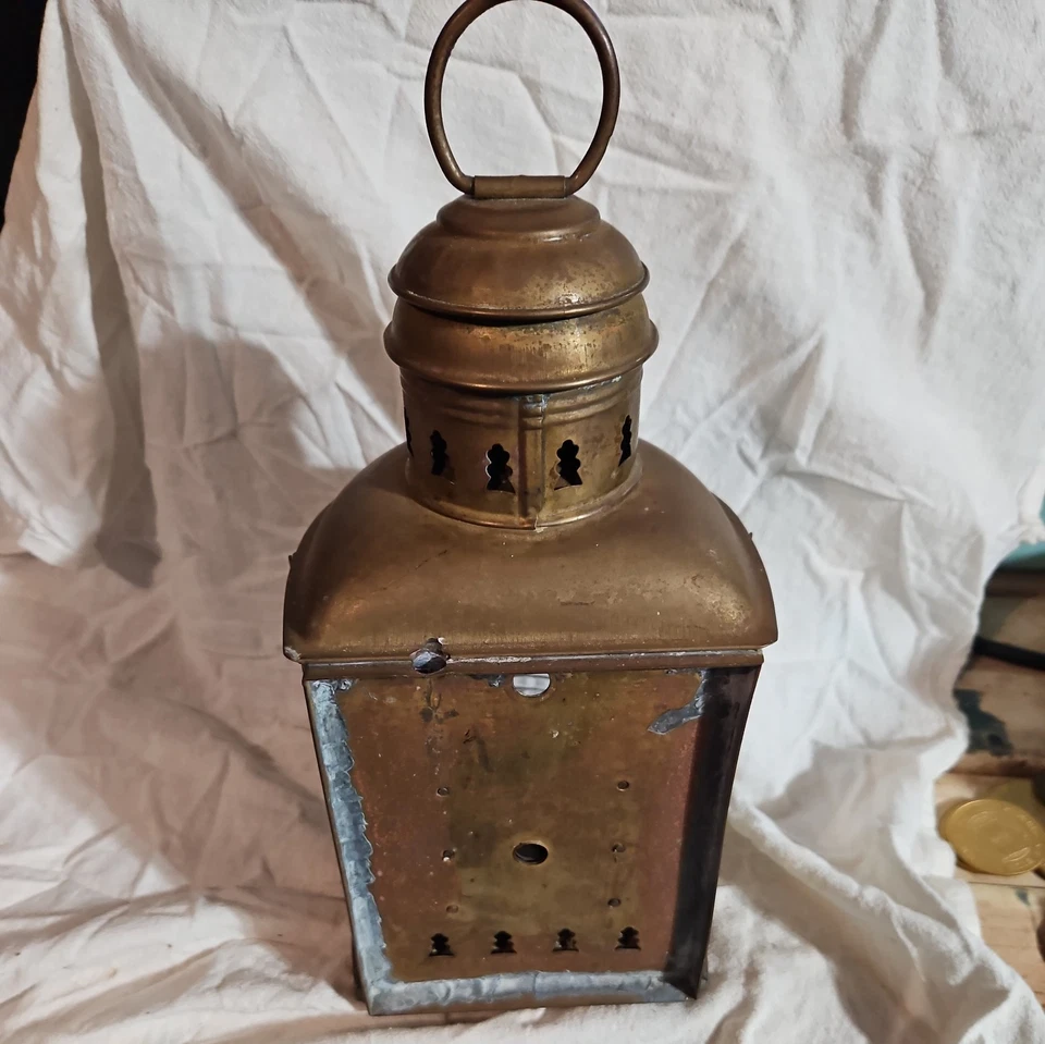 BRASS SHIP LANTERN NAUTICAL MARINE MARITIME LIGHT VINTAGE - Image 3 of 4