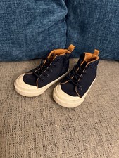 Old Navy Boys Dark Blue Side Side Boot Sneakers Size 8