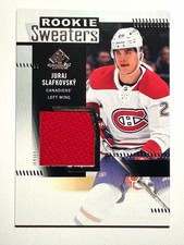 2022-23 UD SP Game Used Rookie Sweaters JURAJ SLAFKOVSKY Canadiens Card# RS-JS
