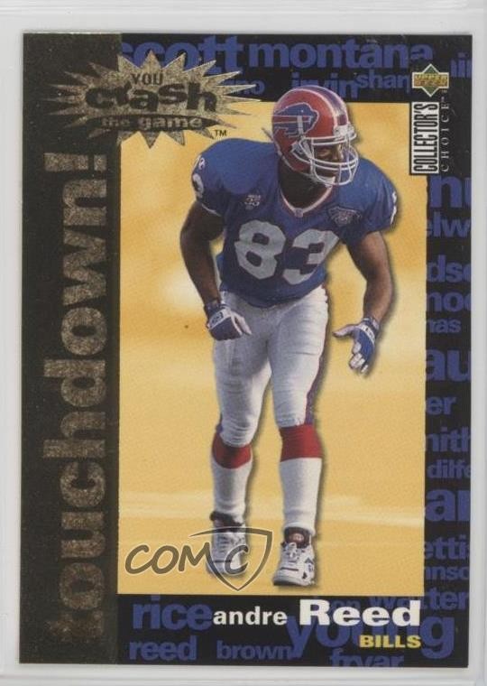 Andre Reed #C24 1995 Collector's Choice Football You Crash the Game Gold