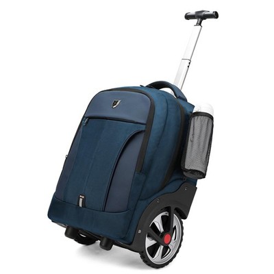 Rolling Backpack,Waterproof Backpack with Wheels for Business and Travel Comm...