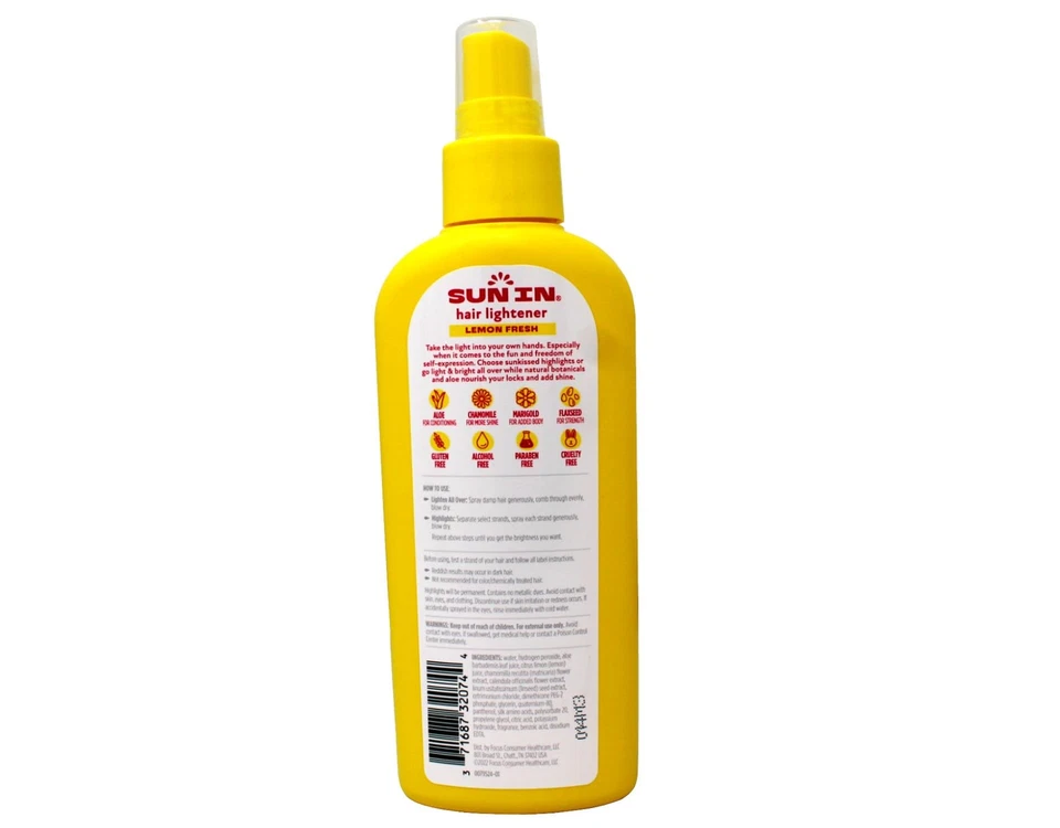 Spray aclarador de cabello Sun-in limón 4,7 fl oz (paquete de 2) Foto 3 de 3
