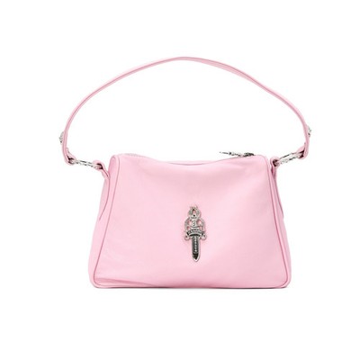 Chrome Hearts Pink Dagger Leather Shoulder Bag /New | eBay