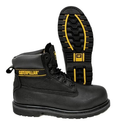 Caterpillar Men's Steel Toe 6'' Holton St Black Safety Boots P89704 Size 9M