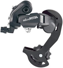 MicroSHIFT M21 Rear Derailleur - 6/7-Speed Short Cage, Black, Robust Steel 