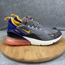 Nike Air Max 270 Shoes Boys Size 7Y Gray Blue...