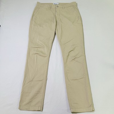 NN07 No Nationality Pants Mens Size 33x32 Marco Khaki Chinos Flat Front Stretch