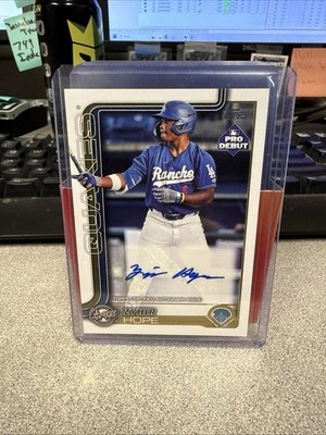 2025 TOPPS PRO DEBUT ZYHIR HOPE AUTO #PD-139
