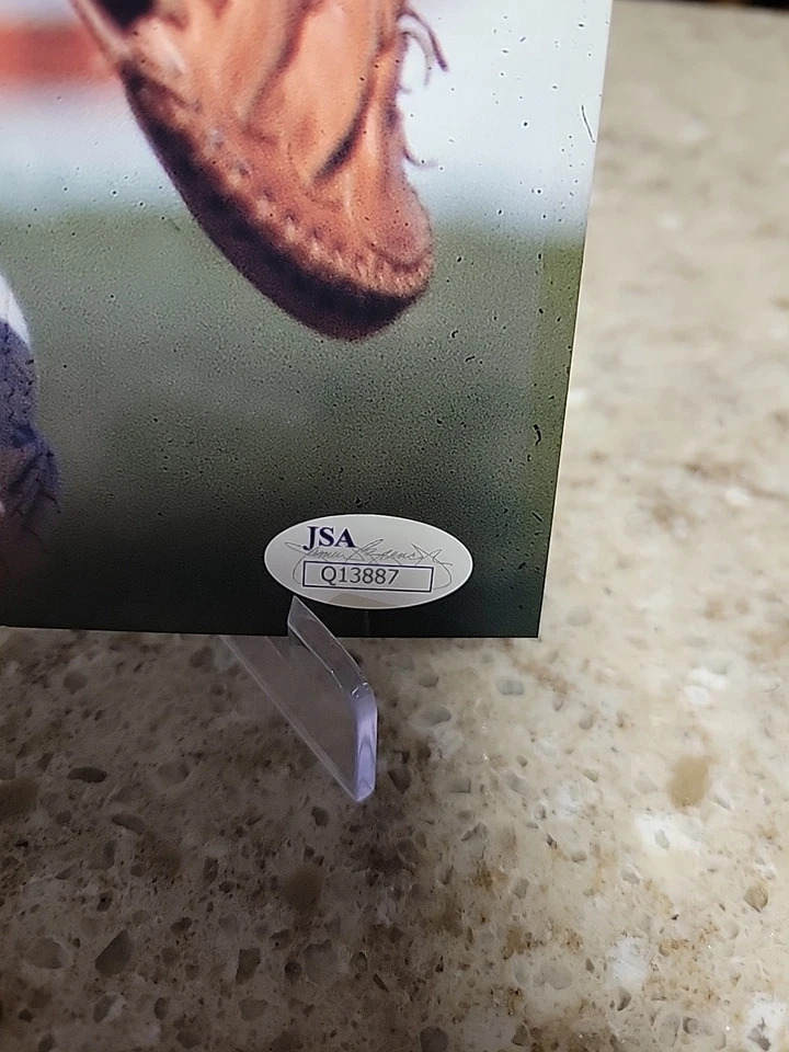 Foto autografiada de béisbol de Johnny Bench Cincinnati Reds 8x10 certificado de autenticidad JSA (sin tarjeta) Foto 2 de 3