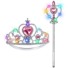 BIBUTY Princess Crown Tiara for Little Girls Princess Dress Up Accessories,