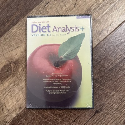 DIET ANALYSIS + (Version 6.1) Esha Research (Windows CD-ROM, 2004) Sealed NEW!!!