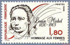Timbre de 1986 - Hommage aux femmes Louise Michel 1830-1905 - N° 2408 Neuf