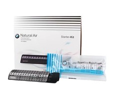 Natural Air Car Freshener Holder Silver  + 1x Fragrance Stick FOR BMW