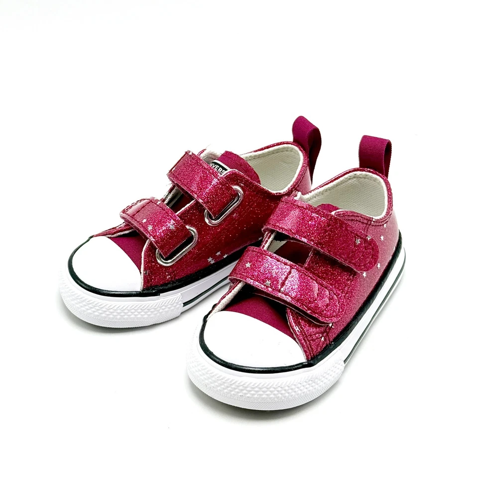 *NUEVO* FURGONETAS para niños pequeños Old Skool V Zapato Brillo Rosa Frambuesa (VN000CTGYLZ) 👍 Foto 2 de 4