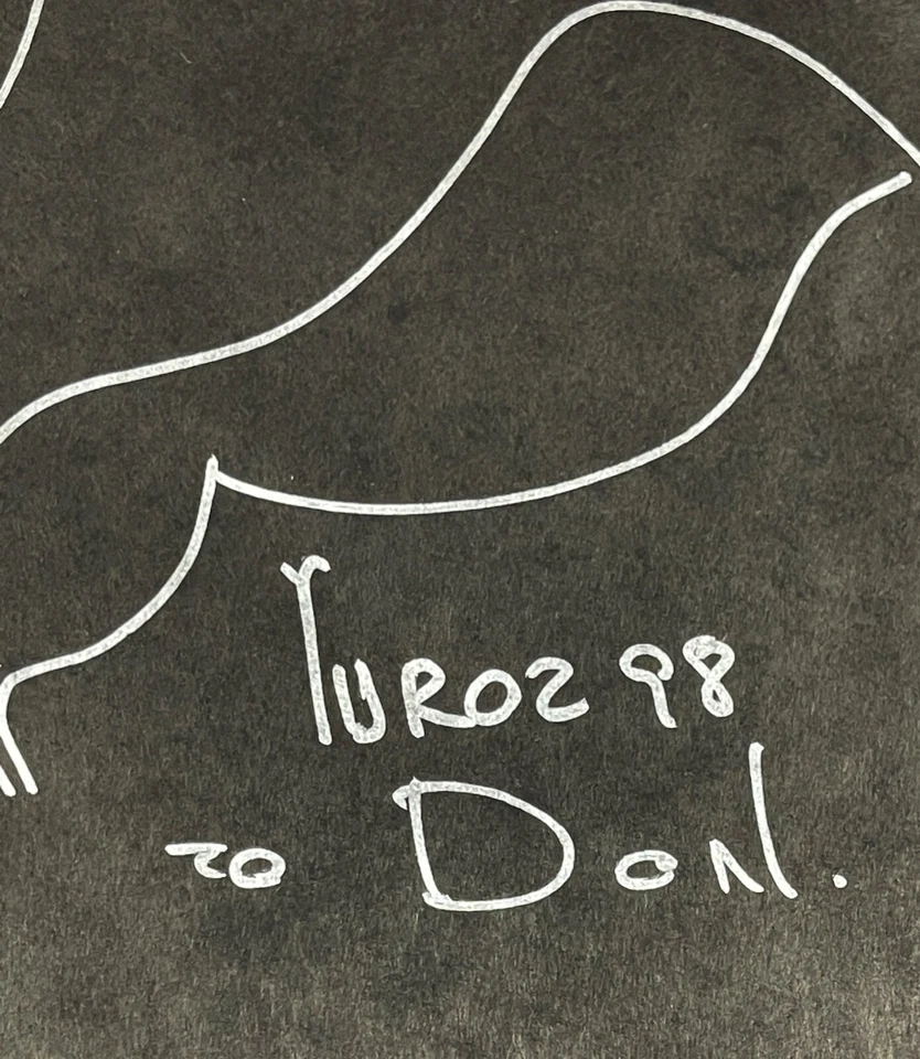 Dibujo original YURI YUROZ, firmado, enmarcado, certificado de autenticidad Foto 2 de 2