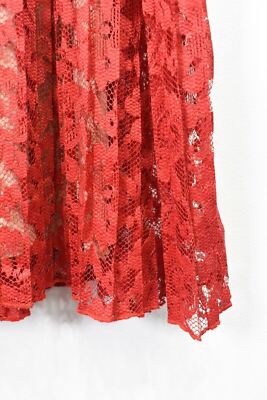 Little Mistress Womens Red Lace Black Adjustable Spaghetti Strap Slip Dress  6 | eBay