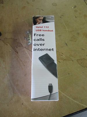 Tiptel 112 USB handset - Ricevitore VoIP IP FREE CALLS OVER INTERNET  NEW NEU