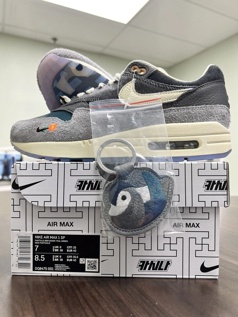 Nike x Kasina Air Max 1 SP Won-Ang Particle Grey DQ8475-001 Men's 7 Women  8.5