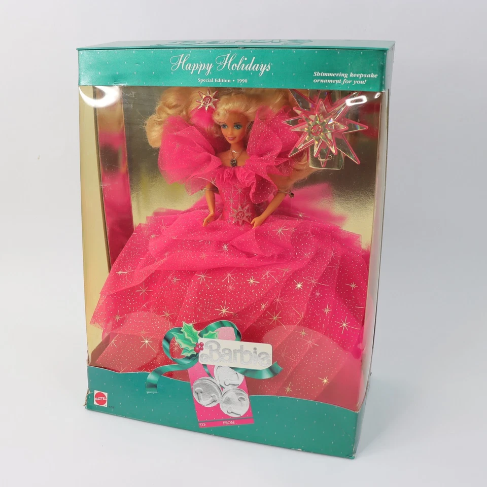 Muñeca Barbie Felices Fiestas Edición Especial 1990 Mattel #4098 Coleccionable Foto 3 de 4