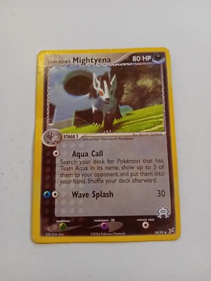 Pokemon Karte Mightyena Team Aqua's Aqua Call 80 Hp