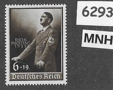 #6293 Sello MNH SC B147 / Adolf Hitler en Nuremberg / 1939 / Tercer Reich