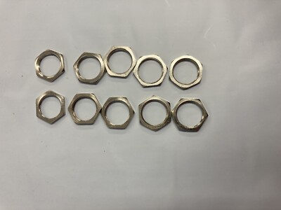5/8  hex nuts for SO-239/ N Type bulkheads or chassis connectors 10 Pk.