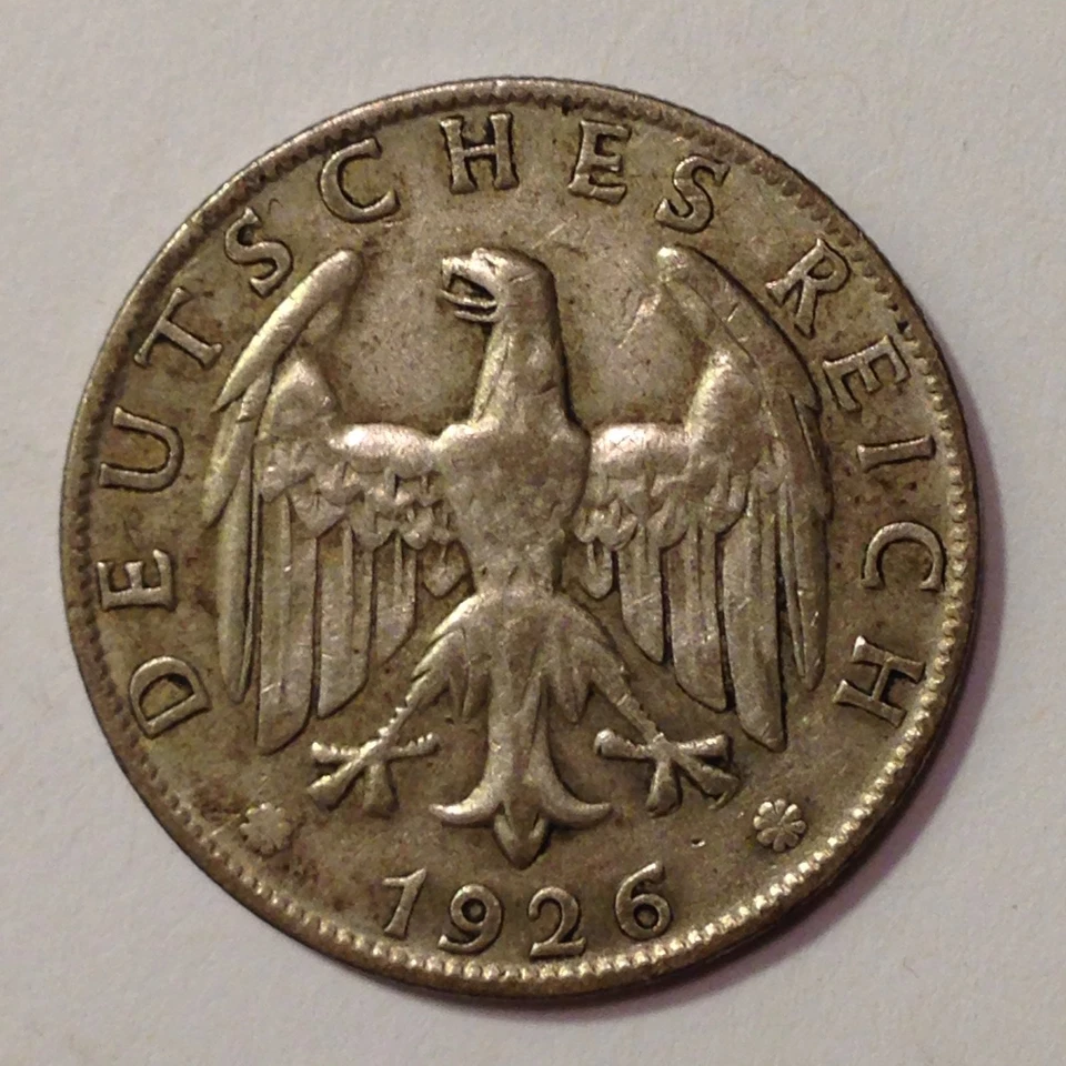 1926A Germany, Weimar Republic, 2 Reichs Mark,Silver Coin,*Nice /Rare* Genuine - Image 4 of 4