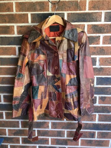 Vintage 70s leather patchwork jacket - Gem Vintage 70s leather patchwork jacket - Gem