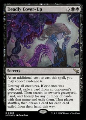 1 x Deadly Cover-Up - Murders at Karlov Manor - NM-Mint - MTG