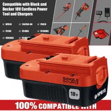 2-Pack 18V for Black and Decker HPB18 18 Volt 4.5Ah Battery HPB18-OPE 244760-00