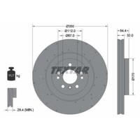 Textar 2X Bremsscheibe Vorne Ø350 Mm FüR Mercedes-Benz GLE W166 350 D 4Matic