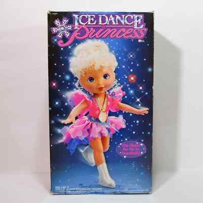 Vintage Kenner Ice Dancing Princess Skating Doll Battery Operated 1993 0522!!!