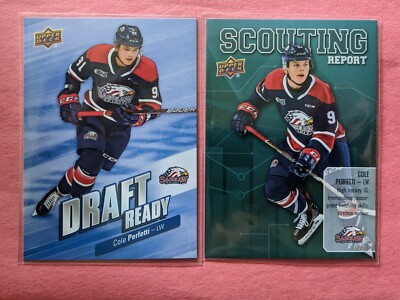 2-2019-20 UD CHL-SCOUTING REPORT+DRAFT READY-COLE PERFETTI-SAGINAW SPIRIT