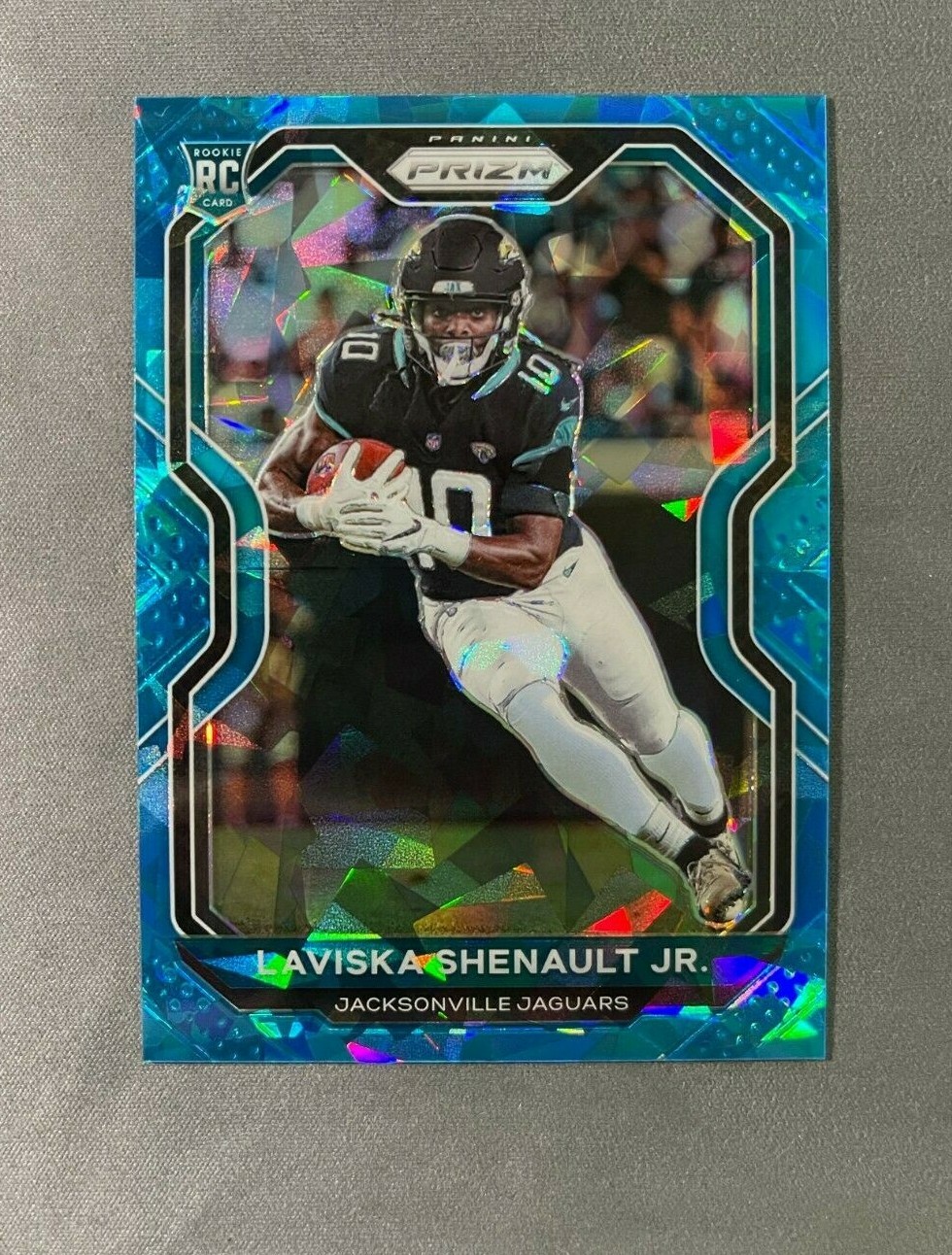 Laviska Shenault Jr 2020 Panini Prizm #350 Blue Ice RC Rookie /99