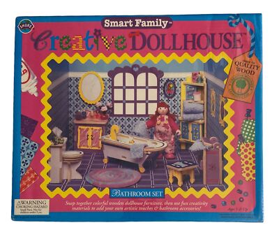New Factory Sealed Shure Smart Family Creative Dollhouse Bathroom Set