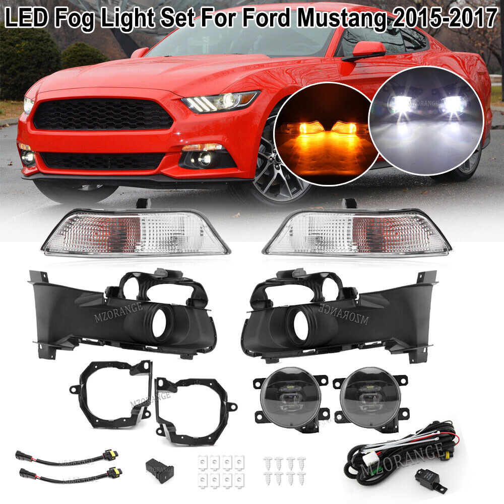 Turn Signal Lamps Fog Lights Assembly For Ford Mustang 15-2017