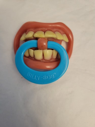 Vintage Billy Bob Resin Teeth Dentures Brooch Pin