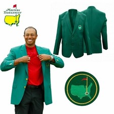 Mens Master Golf Club Tournament Green Blazer Coat Jacket -Tiger woods Golf coat