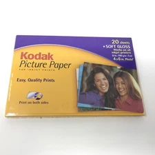 Kodak Picture Paper Soft Gloss Finish 4 x 6 inch 20 Sheets NIB Sealed