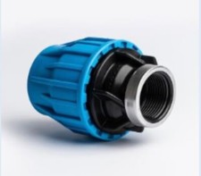 MDPE Compression Fitting Adaptor Female (Plain x BSP) (WRAS Approved)