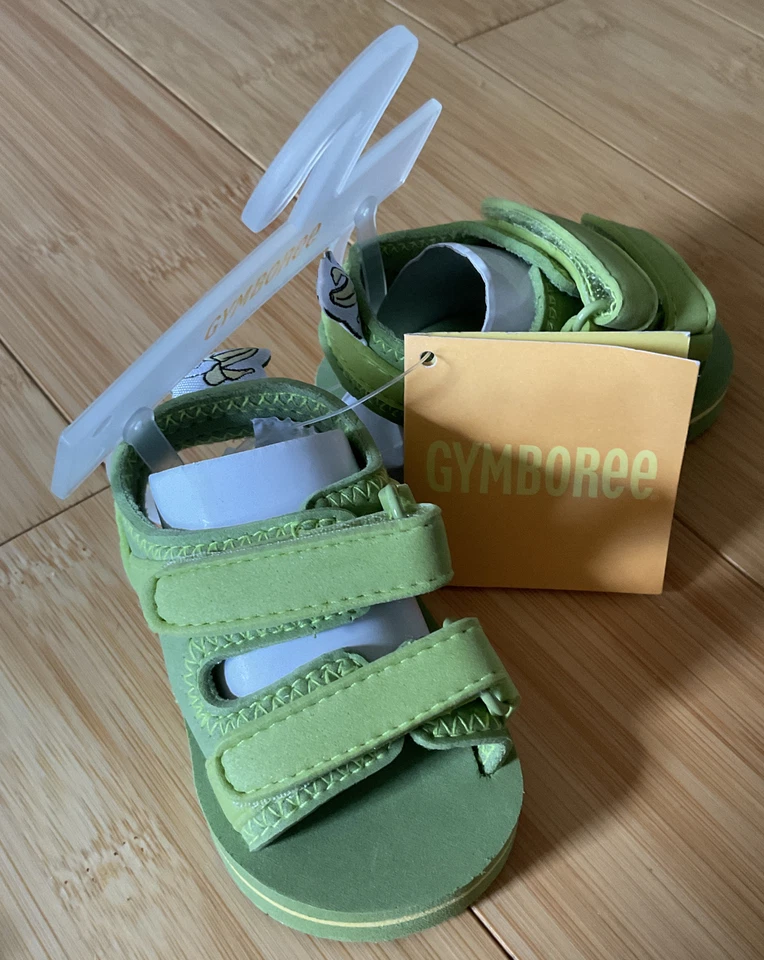 VTG Gymboree Green Go Bananas Baby Boys Sandals Shoes Size 01 NWT Summer Beach - Image 2 of 4