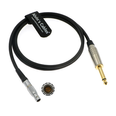Timecode Cable for Sound Devices 833 to Denecke TS-3 slate 5Pin to 1/4   Mono TS