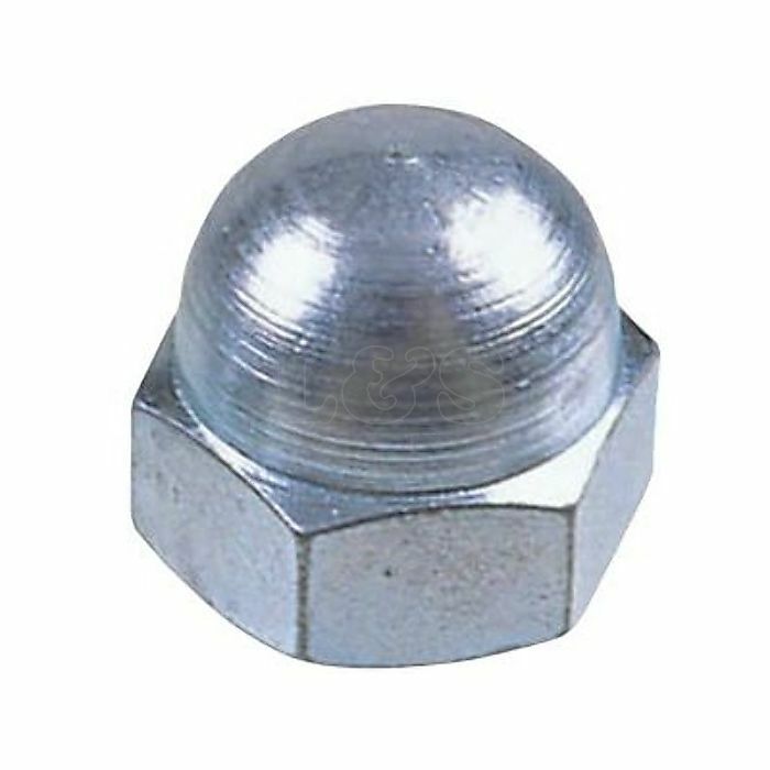 Dome Nuts, Zinc Plated, Size: M12 - Pack of 10