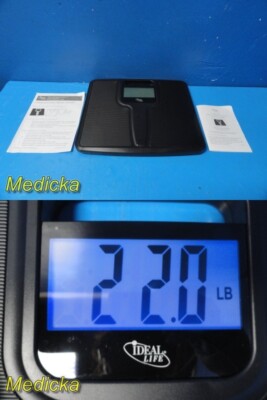 Ideal Life Body Manager Body Weight Scale Model BWM0002, Capacity 500lbs ~ 34236