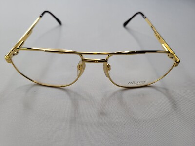 VINTAGE HILTON LONDON EYEWEAR MANHATTAN 206 01 22KGP GLD OPTICAL FRAME 59-17-140